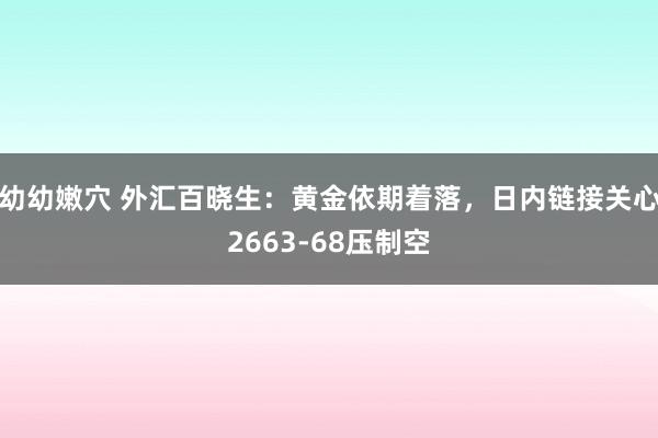 幼幼嫩穴 外汇百晓生：黄金依期着落，日内链接关心2663-68压制空